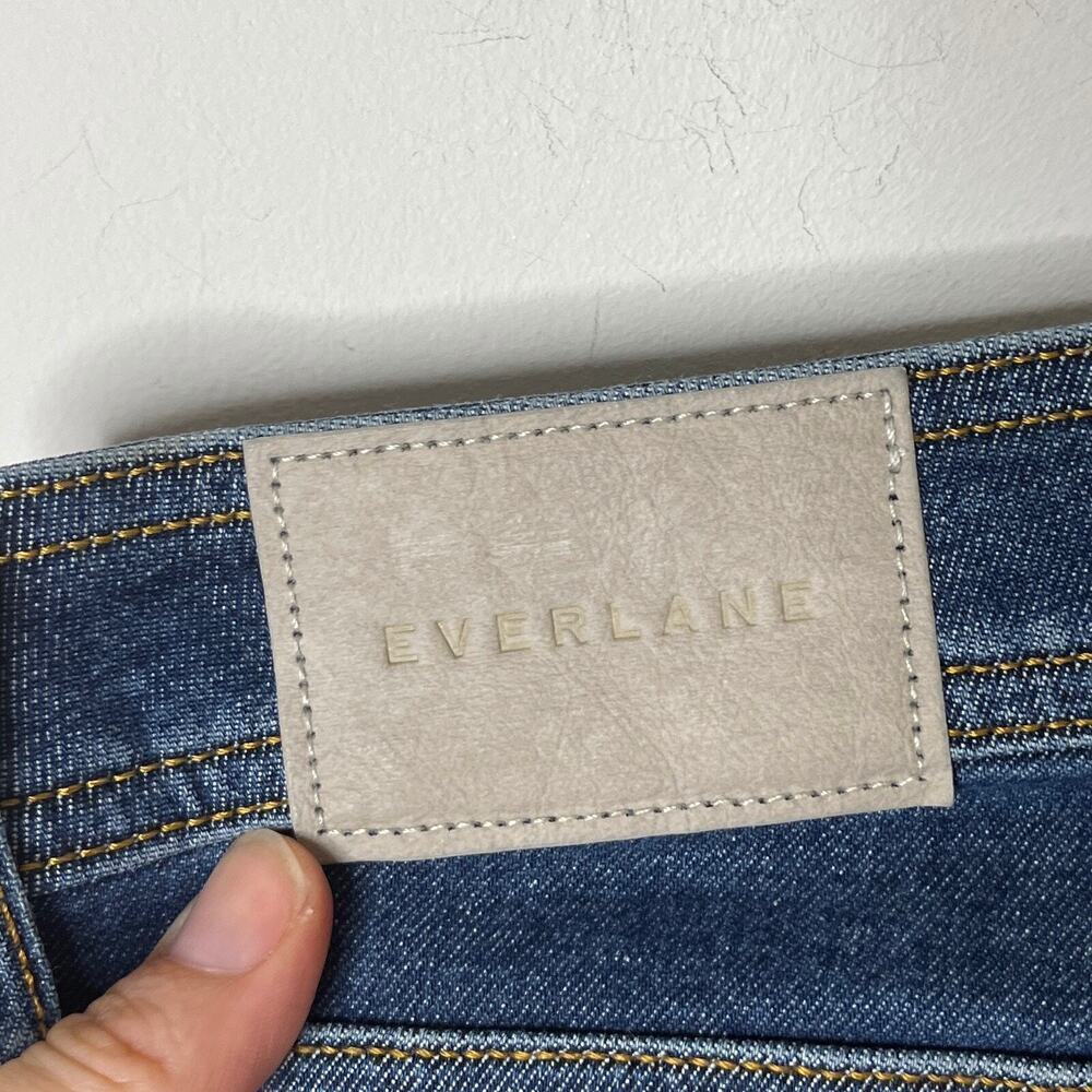 Everlane Women's Jeans 33 The Way High Skinny Med Wash Cropped Cut Off High Rise - Picture 8 of 10